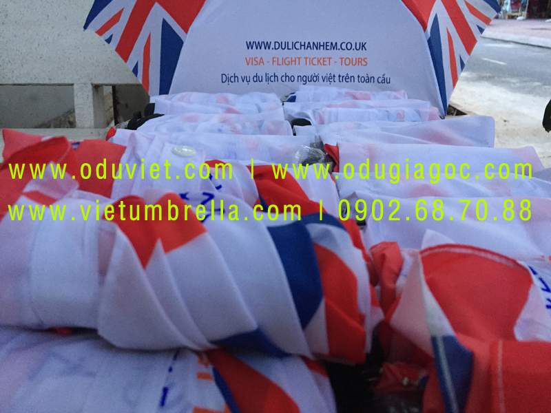 xưởng sản xuất ô dù cầm tay in logo quảng cáo